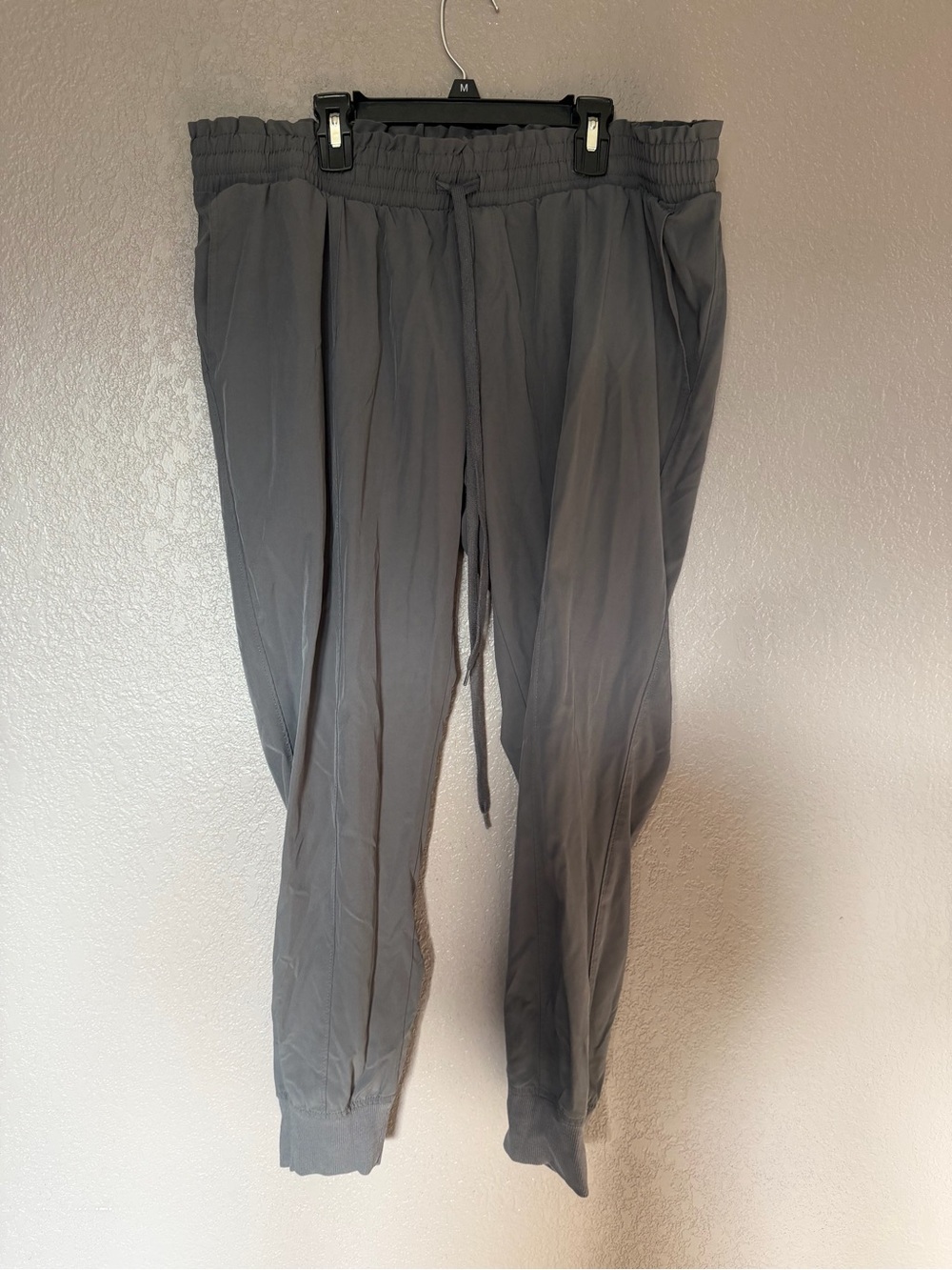 Time and Tru Women's Maternity Charcoal Drawstring Jogger Pants